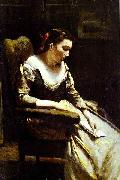 Jean-Baptiste Camille Corot The Letter oil painting